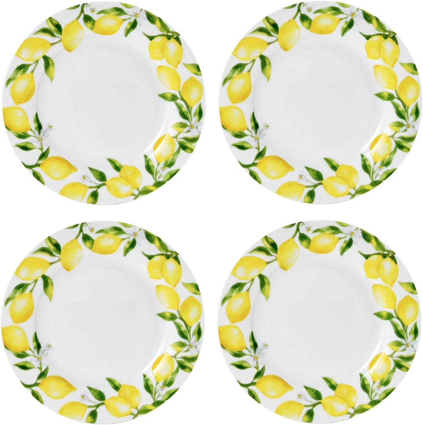 Lemons 16-Piece Dinnerware Set, Service for 4, Multicolor