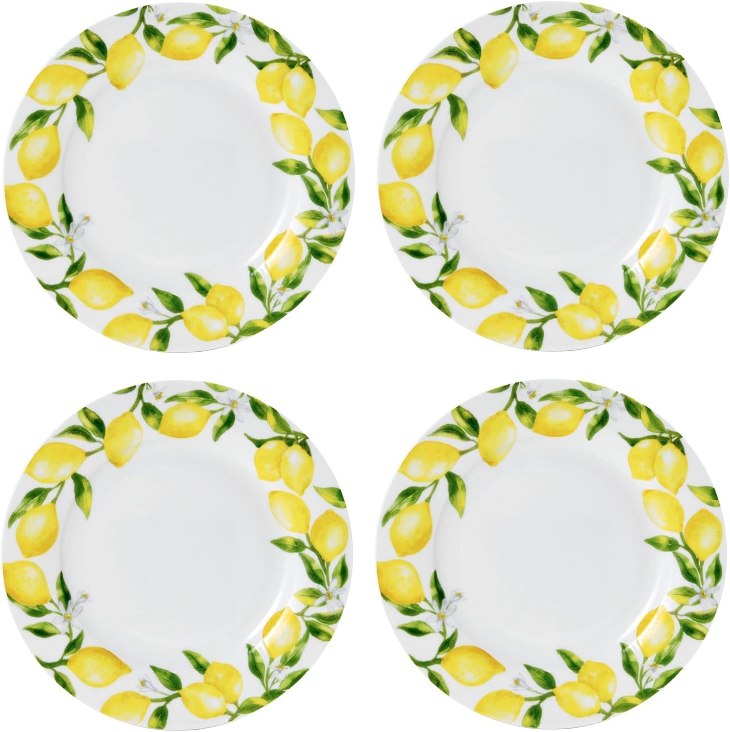 Lemons 16-Piece Dinnerware Set, Service for 4, Multicolor