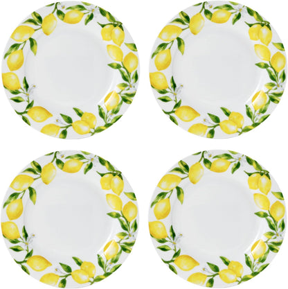 Lemons 16-Piece Dinnerware Set, Service for 4, Multicolor