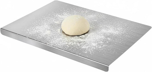 Stainless Steel Cutting Board with Non-Slip Pads - Large Kitchen Chopping Board for Baking, Meat, Vegetables & Bread - Dishwasher Safe Easy-Clean Food Prep Pan (11.8Inch*15.7Inch(30*40Cm))
