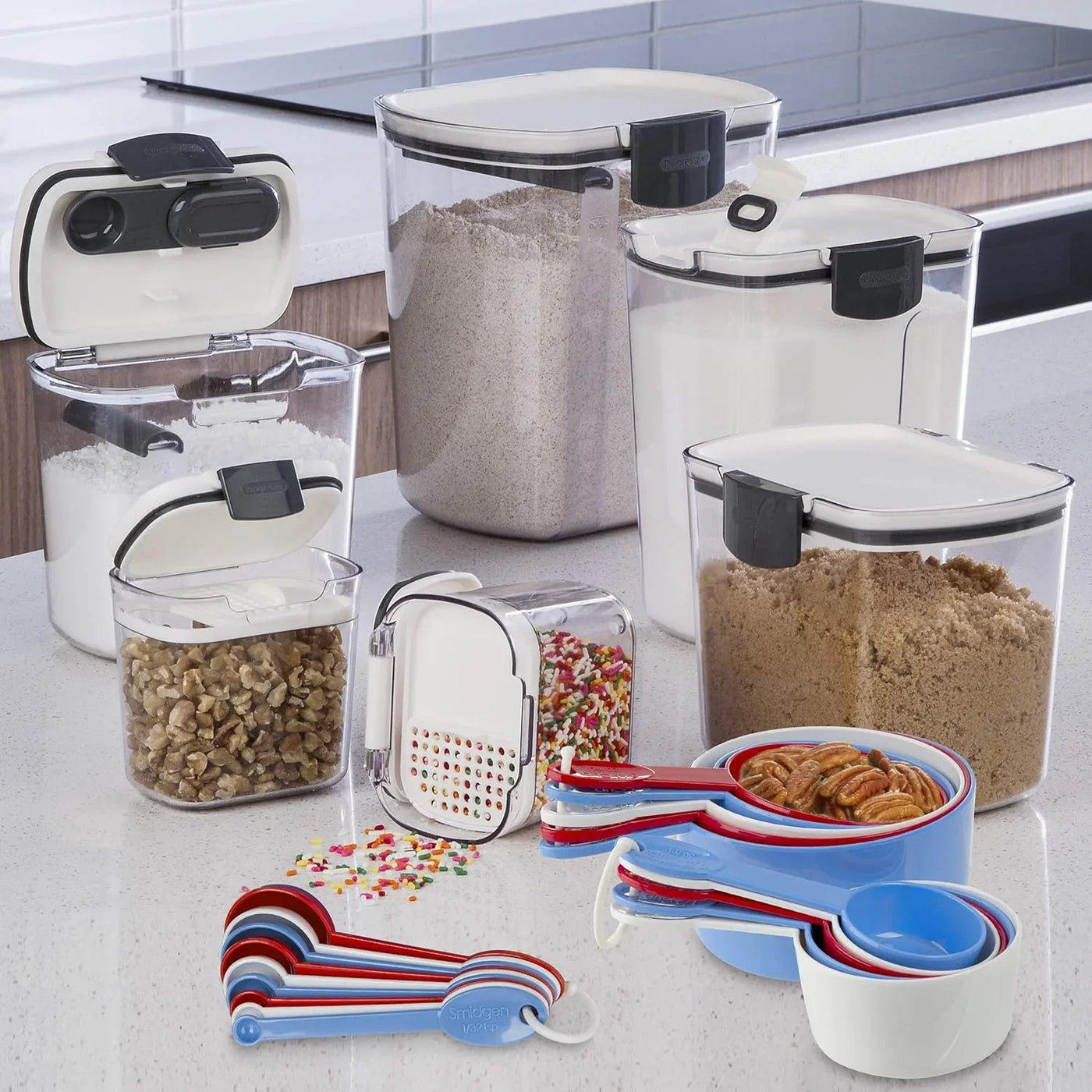 Prepworks Ultimate Measuring Set - 19-Piece Set with Measuring Cups and Spoons for Accurate Dry and Liquid Ingredient Measurements
