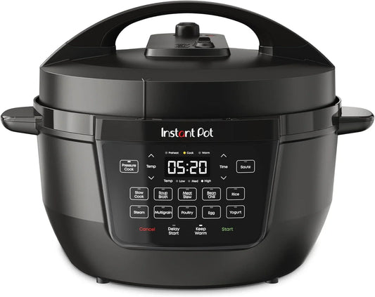 7.5QT RIO Wide, 7-In-1 Electric Multi-Cooker, Pressure Cooker, Slow Cook, Rice, Steamer, Sauté, Yogurt & Warmer, Wide Base, Large Searing Base, Whisperquiet Steam Release