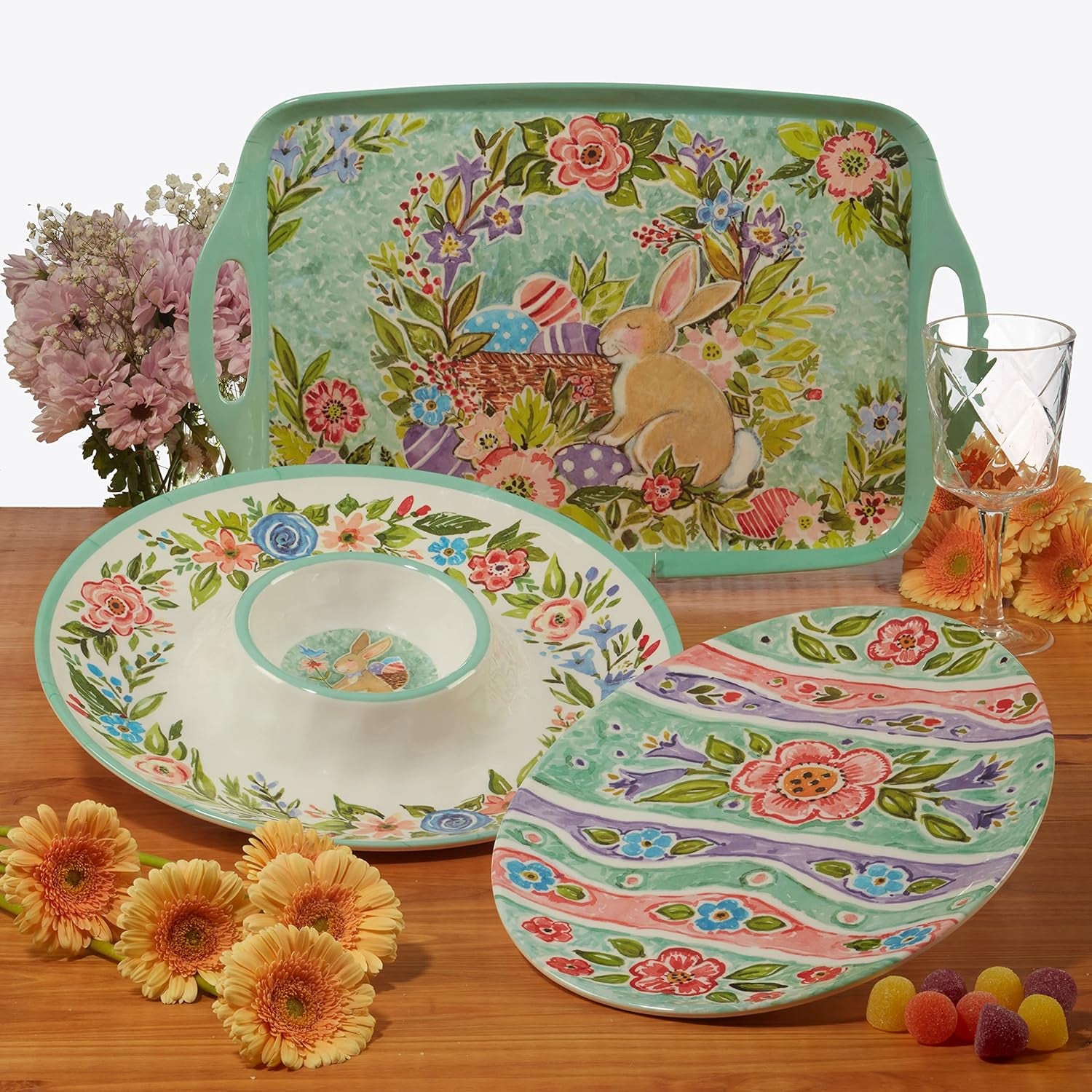 Joy of Easter 11" Melamine Dinner Plates, Set of 6