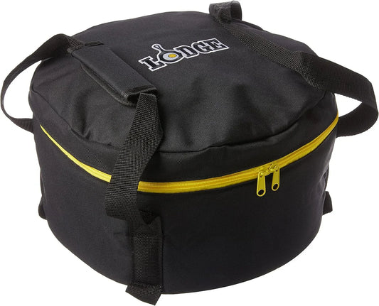 Black Camp Dutch Oven Tote Bag - Durable Camp Dutch Oven Bag with Handles - 12 Inch