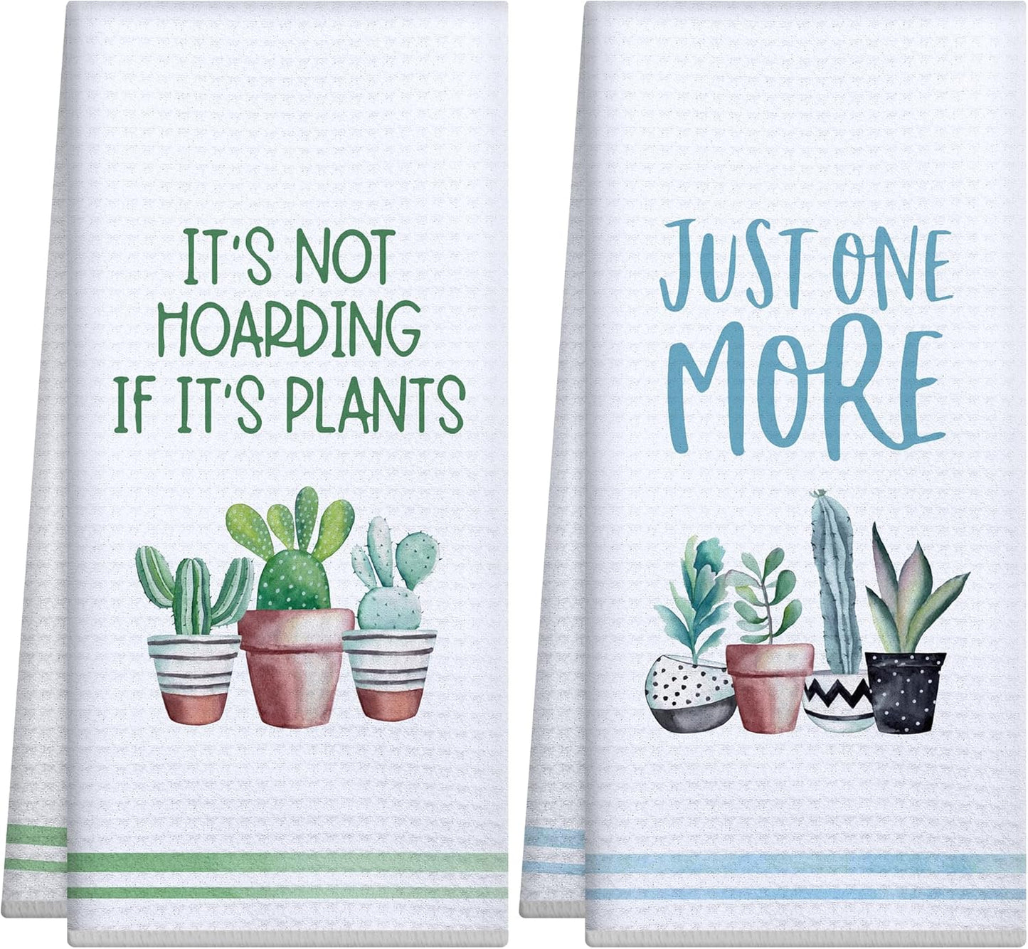 Gifts for Plant Lovers,Easter Plant Lady Mom Gift,Plants Gardening Gift for Women Gardener Teacher,Funny Best Friend Birthday Housewarming New Home Gifts,Cute Kitchen Hand Towels Dish Cloths Set Decor