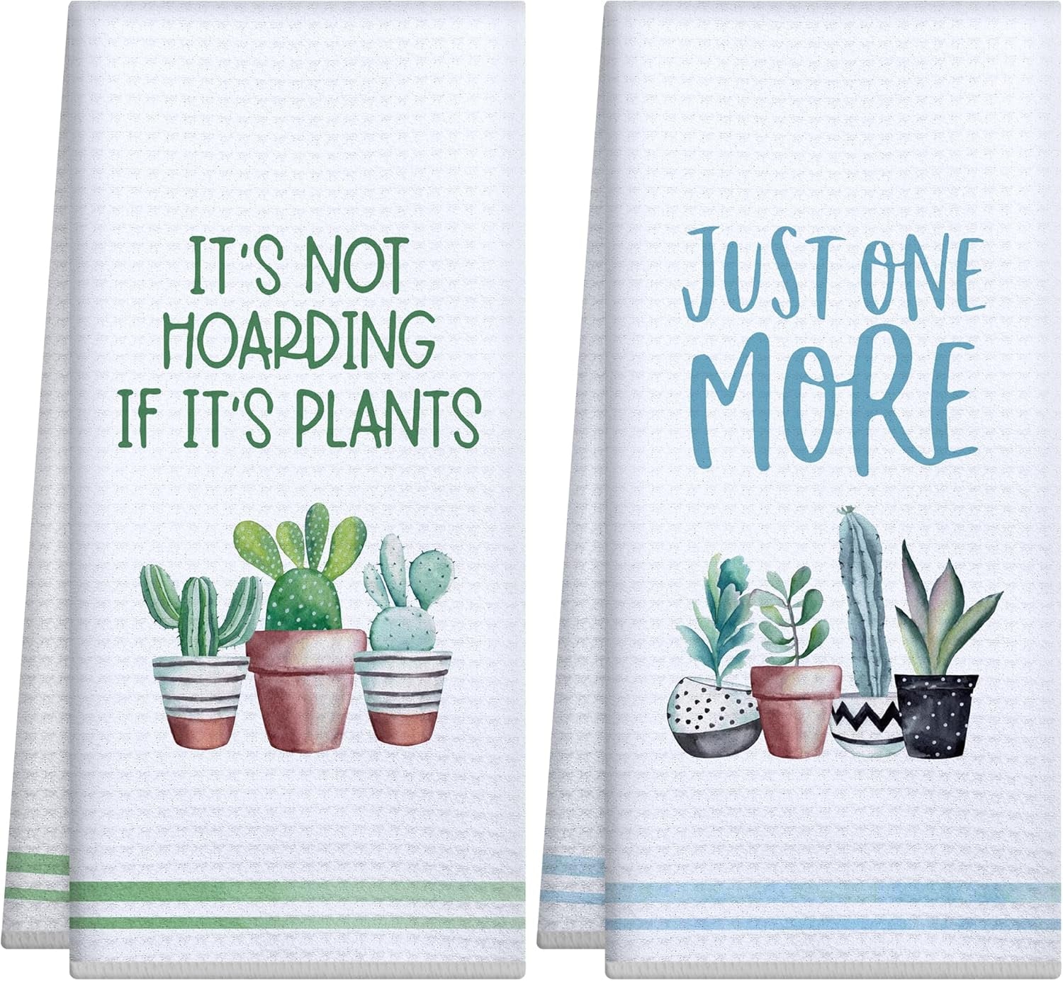 Gifts for Plant Lovers,Easter Plant Lady Mom Gift,Plants Gardening Gift for Women Gardener Teacher,Funny Best Friend Birthday Housewarming New Home Gifts,Cute Kitchen Hand Towels Dish Cloths Set Decor