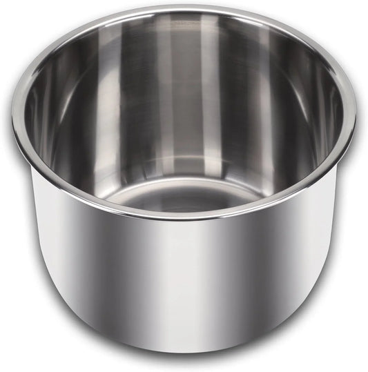 Stainless Steel Inner Cooking Pot 6-Qt, Polished Surface, Rice Cooker