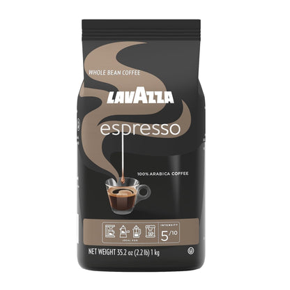 Espresso Whole Bean Coffee, Medium Roast, 100% Arabica, 2.2 Lb Bag