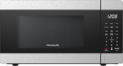 0.9 CU. FT. Microwave, Digital Control Panel - Auto Cooking Settings - Child Safety Lock - Stainless Steel