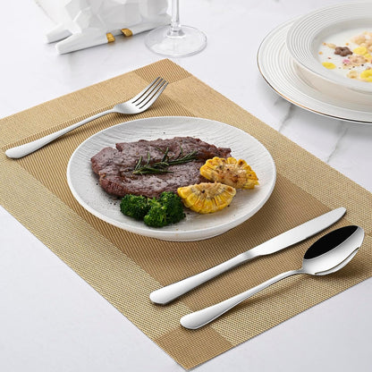 Dinner Forks,8-Piece 8 Inches Stainless Steel Table Fork,Dishwasher Safe Flatware Forks,Food Grade Mirror Polishing Silverware Main Fork for Home,Restaurant or Hotel