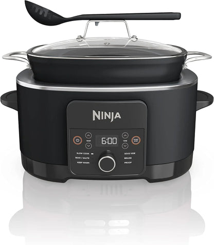 ® 12-In-1 Possiblecooker™ plus | 8.5-Qt - Sous Vide & Proof Multi-Cooker | Slow Cooker, Dutch Oven & More | Glass Lid & Integrated Spoon | Nonstick | Oven Safe Pot to 500°F | Black | MC1010