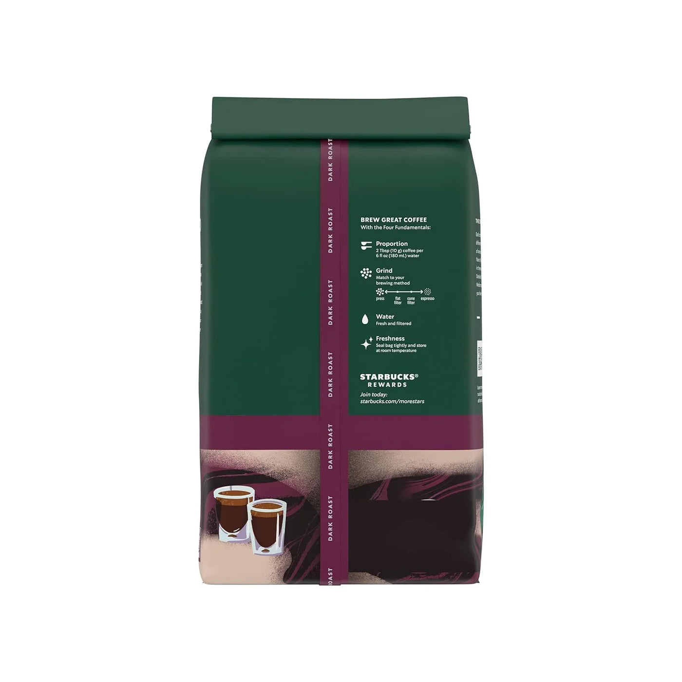 Whole Bean Coffee, Dark Roast Coffee, Espresso Roast, 100% Arabica, 1 Bag (18 Oz)