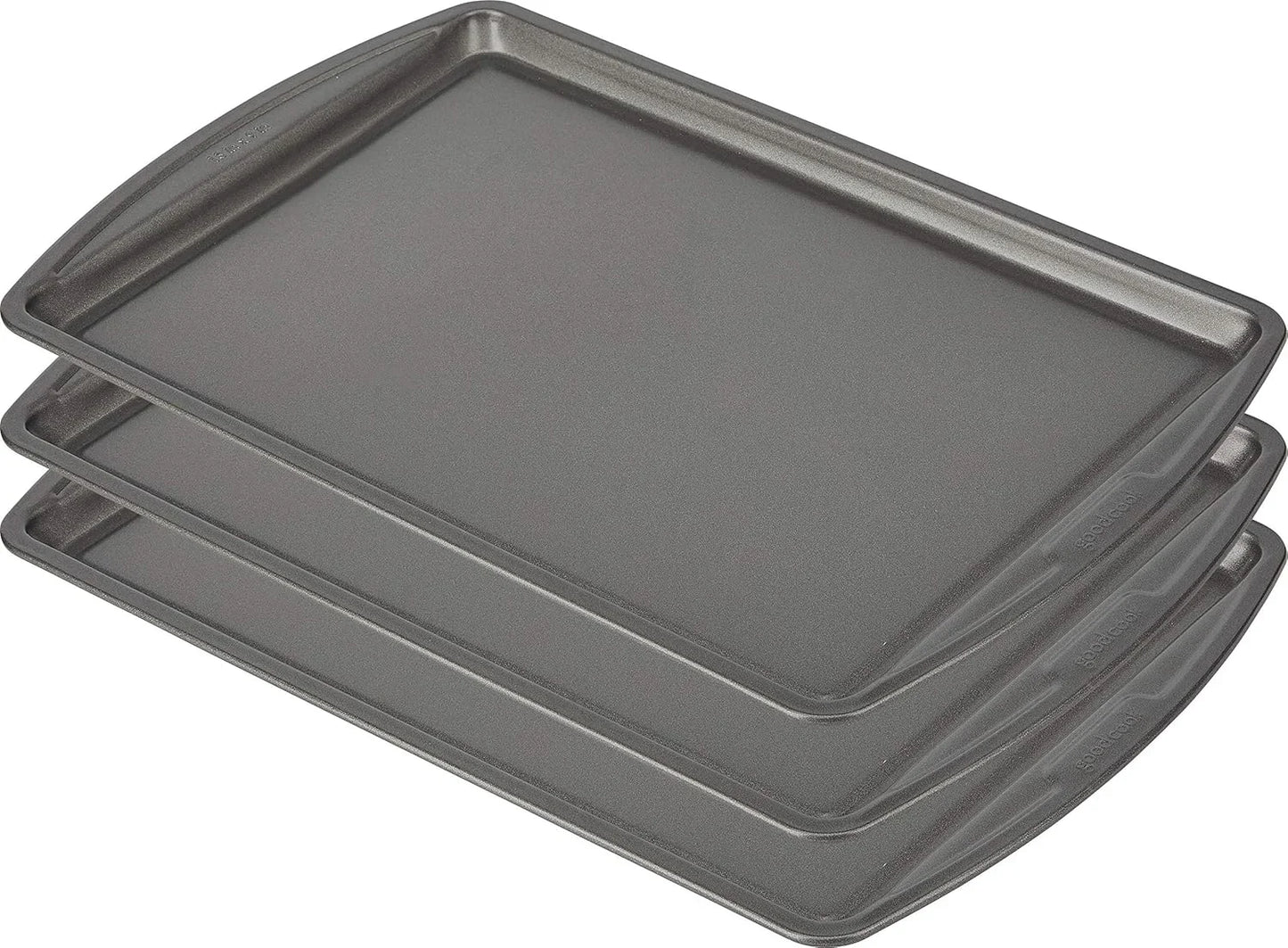 Everyday Nonstick Carbon Steel 13” X 9” Baking Sheet Set, 3 Pack – Standard-Sized Carbon Steel Cooking Pans, Bakeware Set, Cookie Sheets for Baking, Oven Pan Set
