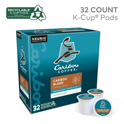 Caribou Blend, Keurig Single-Serve K-Cup Pods, Medium Roast Coffee, 32 Count(Pack of 1)