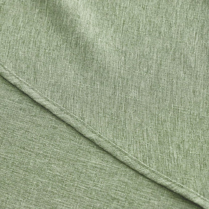 Faux Linen round Tablecloths 60 Inch, Waterproof Decorative Washable Texture Rustic Circle Table Cloth Cover for Dining Kitchen Party Farmhouse Outdoor(Round (2-4 Seats),Sage Green)