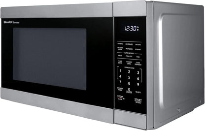 Countertop Microwave Oven with Removable 12.4" Carousel Turntable, 1000 Watt, 1.1 Cubic Feet, Stainless Steel