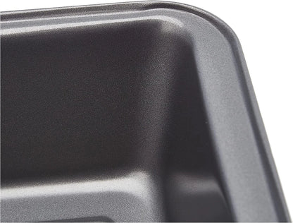 Rectangular Nonstick Bread Loaf Pan for Baking Meatloaf with Even Heat Distribution, 9.5 X 5 Inch, Gray, Set of 2