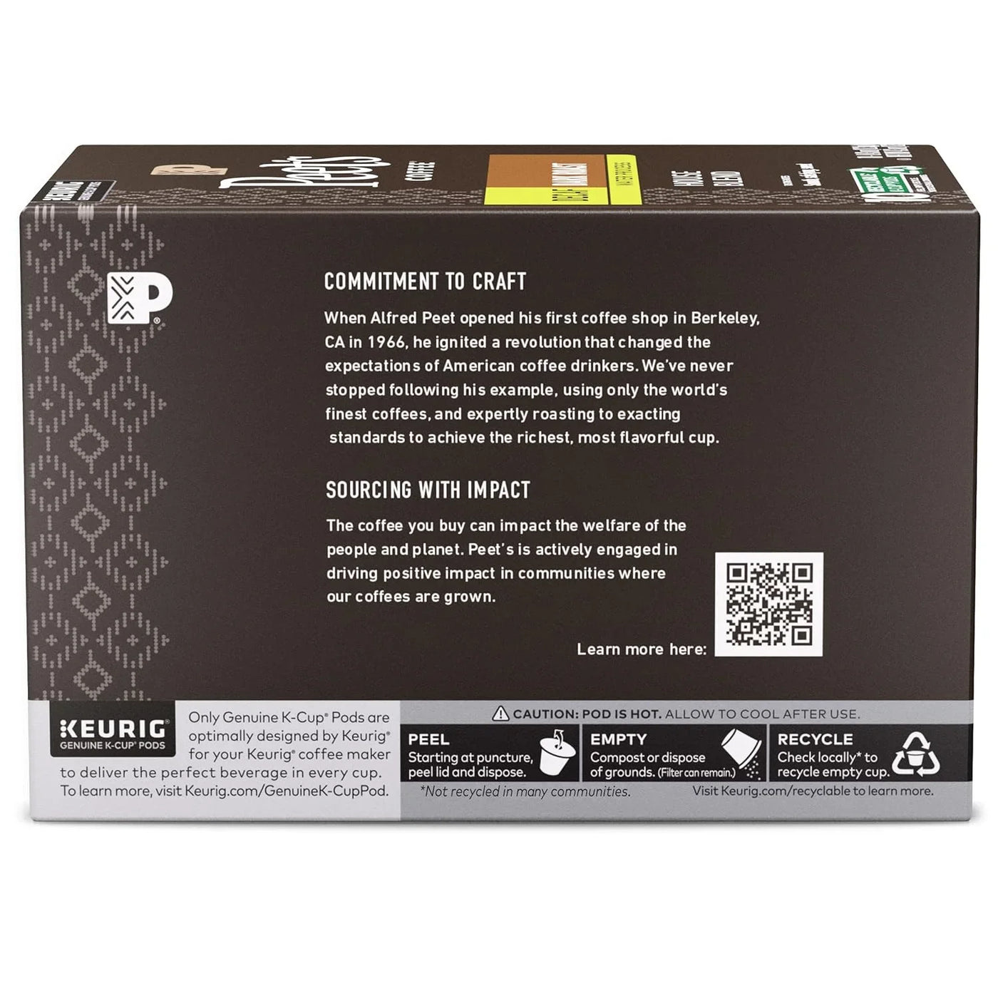 , Dark Roast Decaf Keurig K-Cup Pods, Decaffeinated Arabica Coffee - Decaf House Blend 60 Count (6 Boxes of 10 K-Cup Pods)