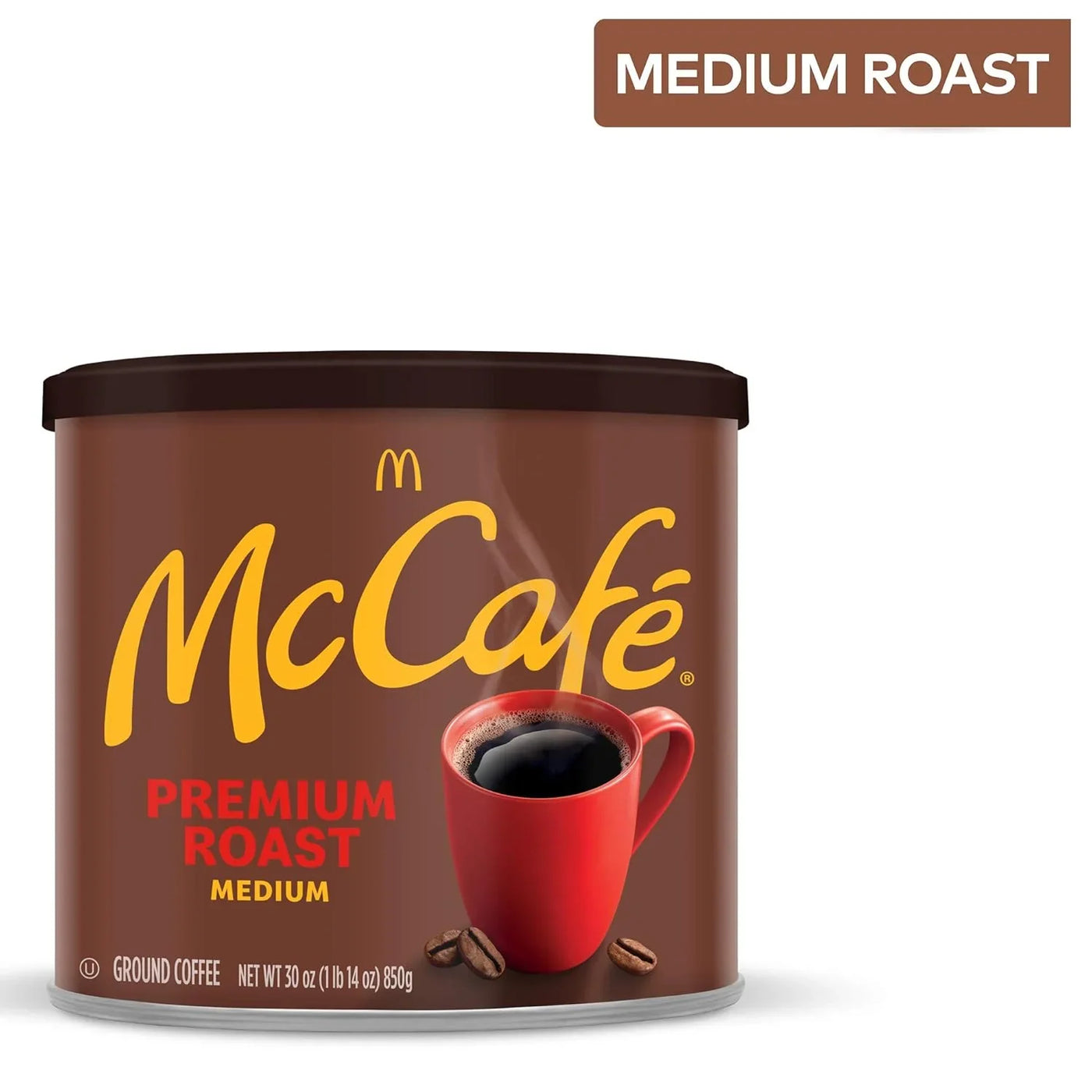 Premium Roast, Medium Roast Ground Coffee, 30 Oz Canister