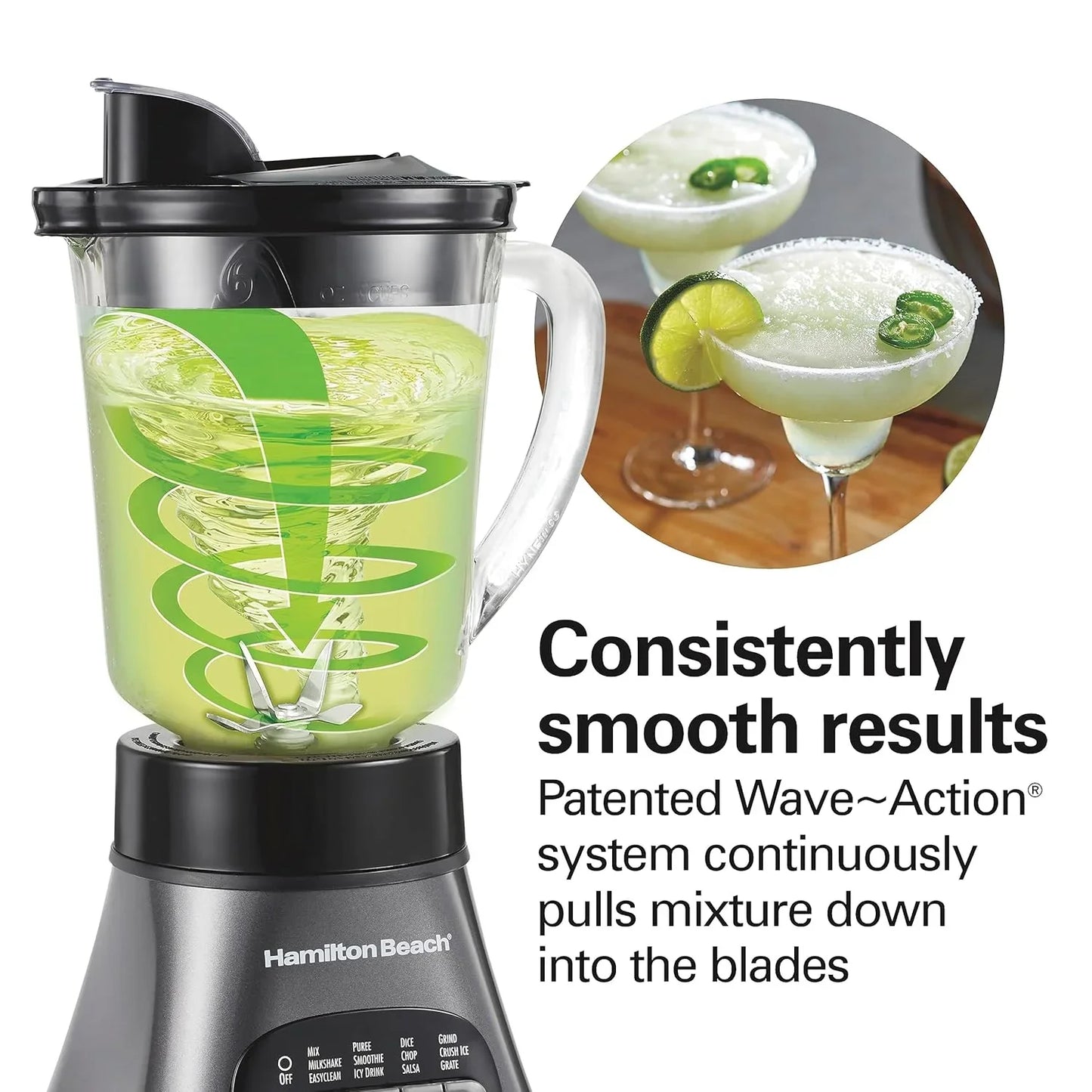 Blender and Food Processor Combo for Shakes & Smoothies, with 3 Cup Electric Food Chopper Attachment, 40 Oz Glass Jar, Blender Travel Cup, 700 Watts Peak Power, Gray & Black (58163)