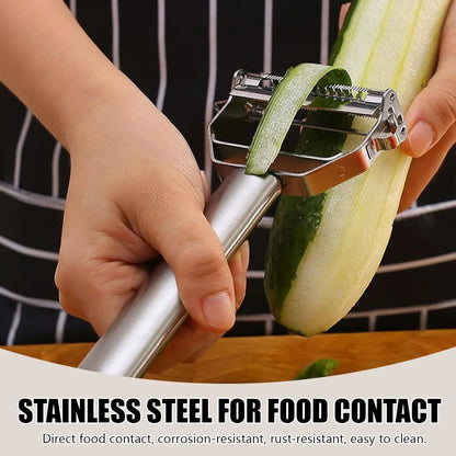 Renext Multifunction Stainless Steel Julienne Peeler Vegetable Peeler Double Planing Grater Kitchen Accessories Cooking Tools