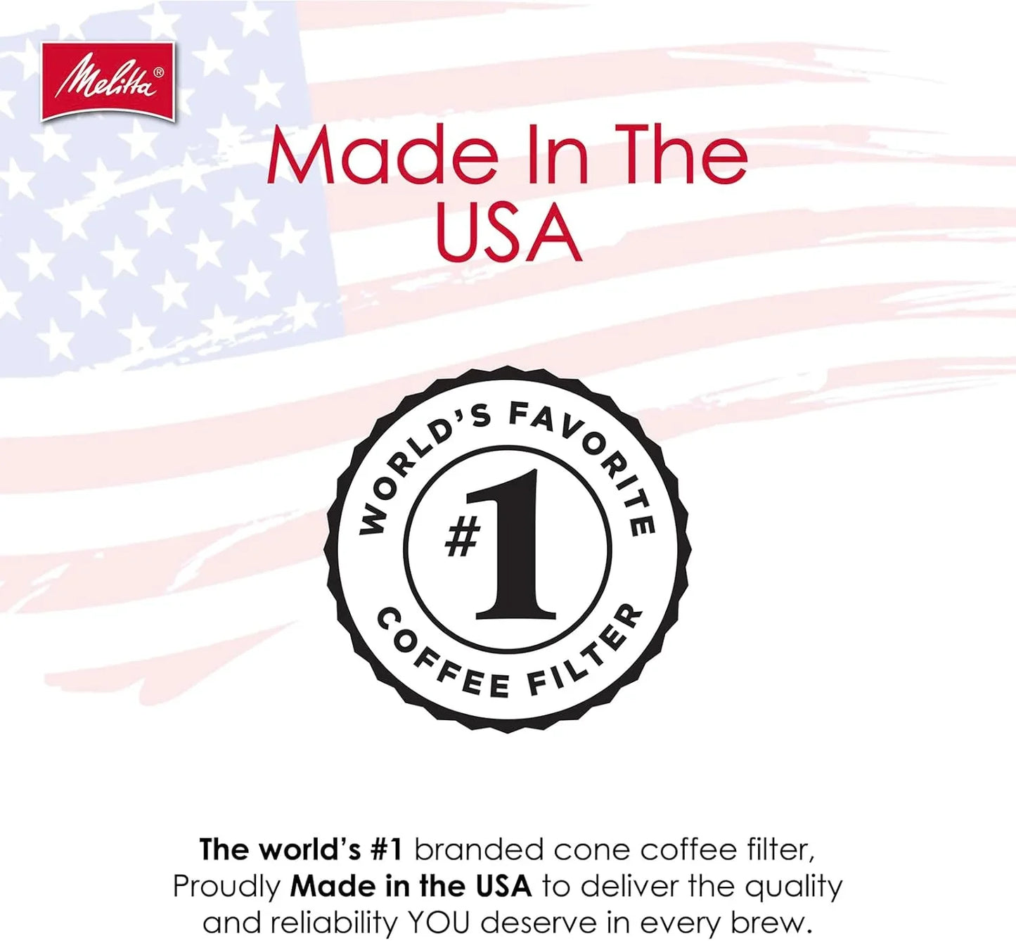 #2 Cone Coffee Filters, Natural Brown, 100 Count - Fits All 2-6 Cup Cone Coffee Makers and 1-Cup Pour-Over Brewers, Compostable, Tear-Resistant, Made in USA