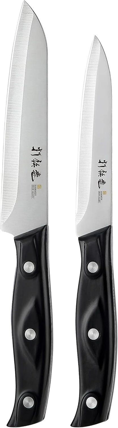 4PCS Paring Knife - 4/4.5 Inch Fruit and Vegetable Paring Knives - Ultra Sharp Kitchen Knife - Peeling Knives - German Stainless Steel-Abs Handle
