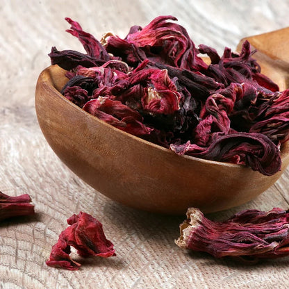 1Lb Dried Whole Hibiscus Flowers and Petals, Flor De Jamaica, Sorrel Flower, Zobo Flower Perfect for Tea and Mexican Agua Fresca by  | Perfect for Tea, Mexican Agua Fresca, Flor De Jamaica, by