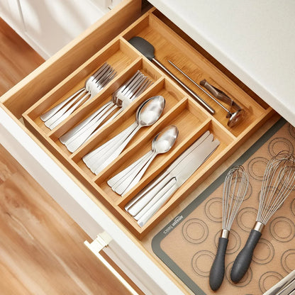 20-Piece Stainless Steel Flatware Set with Square Edge, Dishwasher Safe, Simple Design, Service for 4, Silver