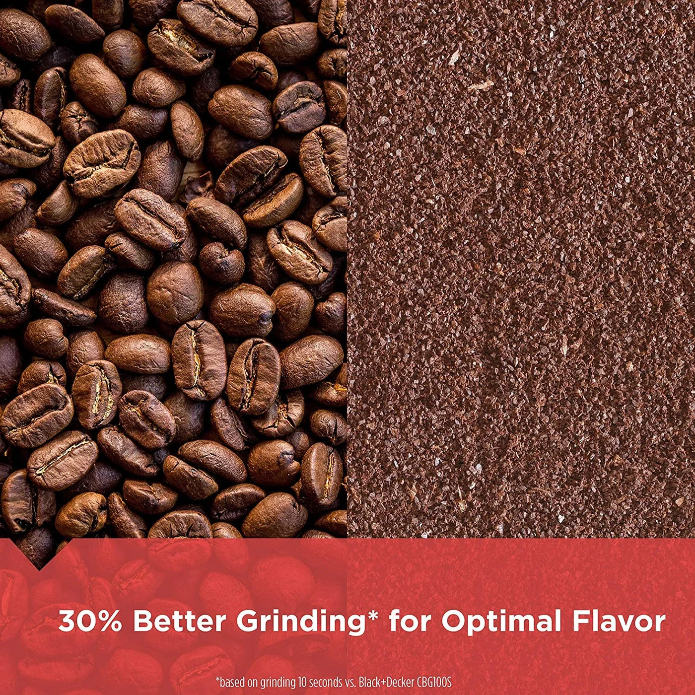 One Touch Coffee Grinder, 2/3 Cup Coffee Bean Capacity, Spice Grinder, One Touch Push-Button Control -150 Watts -Stainless Steel Blades
