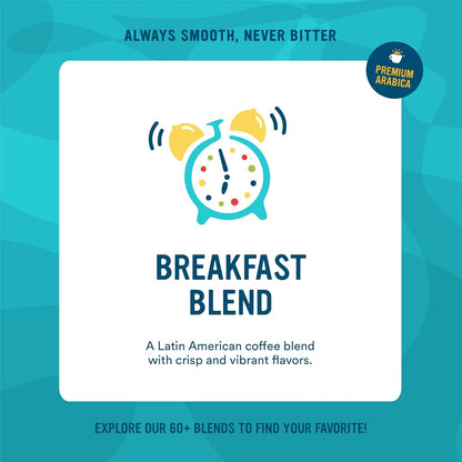 Roasted Whole Bean Coffee, Breakfast Blend, 32 Ounce