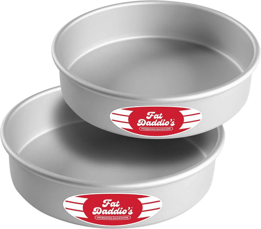 Anodized Aluminum round Cake Pans, 2 Piece Set, 8 X 2 Inch
