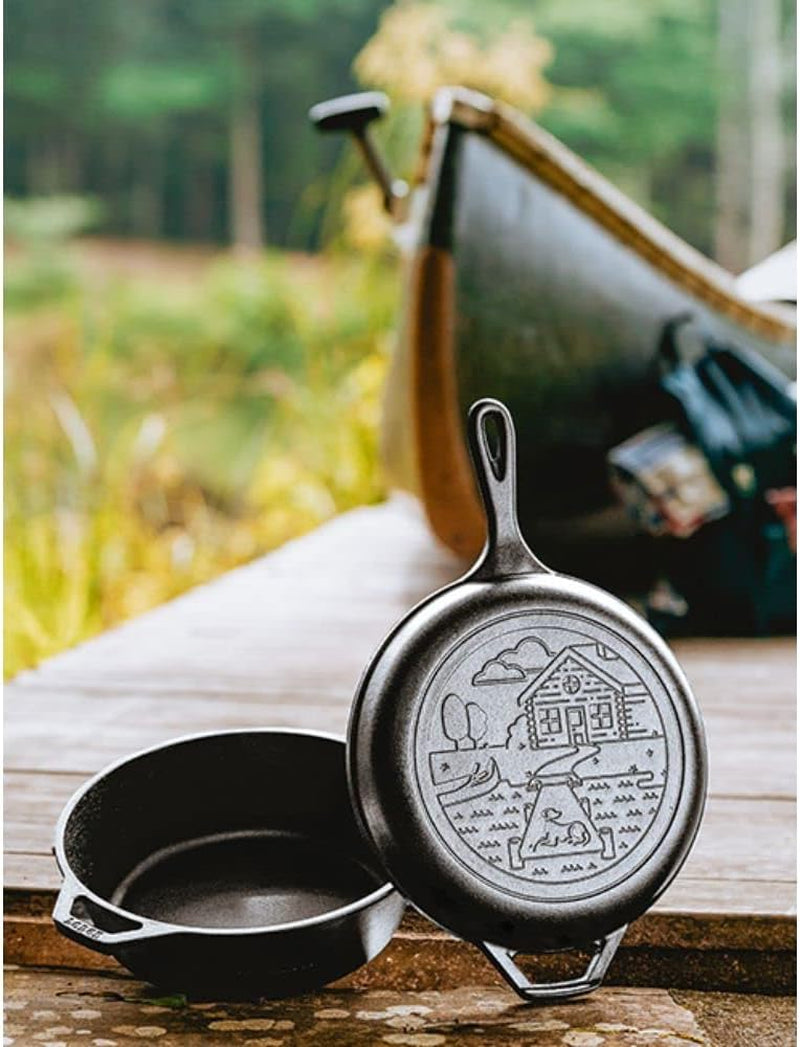 Cast Iron Wanderlust Series, Cabin Combo Cooker, 3.2 Quart