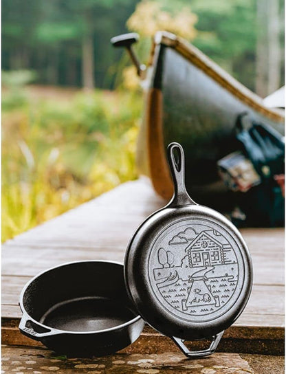 Cast Iron Wanderlust Series, Cabin Combo Cooker, 3.2 Quart