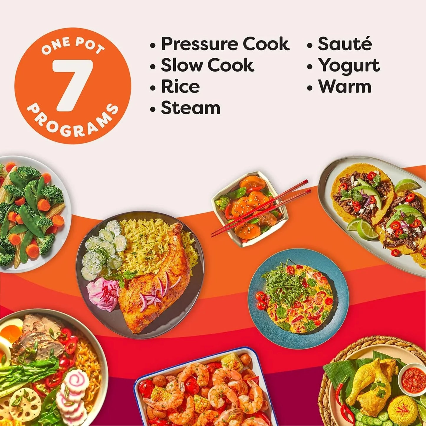 4QT RIO Mini 7-In-1 Multi-Cooker, Pressure Cooker, Slow Cook, Sauté, Steam, Rice Maker, Yogurt, & Warmer, Sea Salt, 4 Quarts