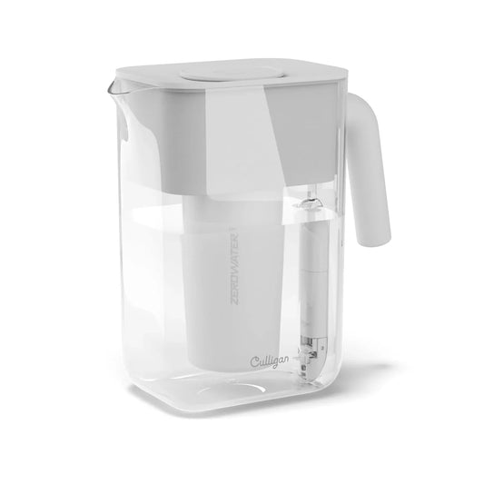 with Zerowater Technology 12-Cup Water Filter Pitcher – Includes 5-Stage Advanced Water Filter, IAPMO Certified to Reduce Lead, Total PFAS (Forever Chemicals), Mercury, Fluoride, and Chlorine