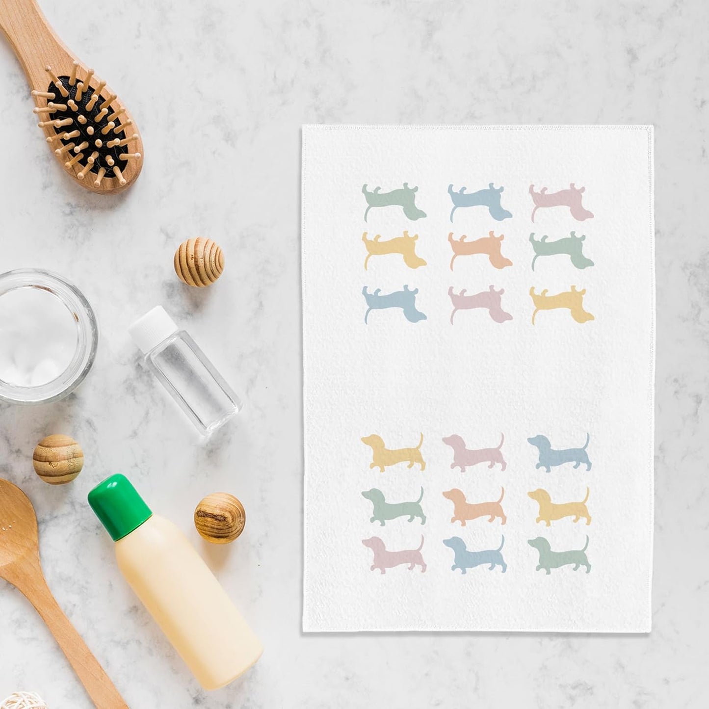 Wiener Dog Kitchen Hand Towels - Dachshund Tea Towels, Decor and Gifts for Women, Dog Mom - 1624 Inches