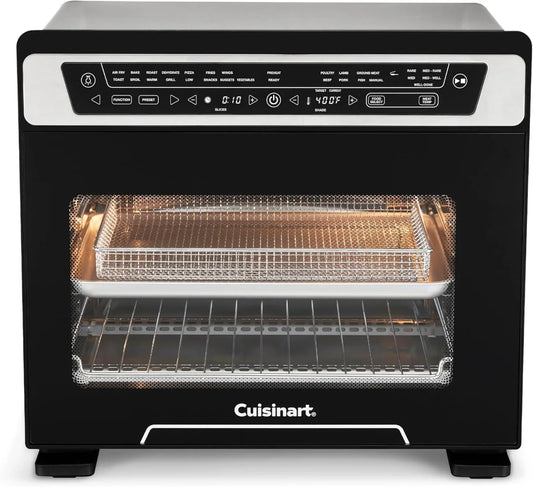 15-In-1 Extra-Large Digital Air Fryer Oven with 9"X13" 2-In-1 Pan, Air Fry 4 Lbs of Wings, Cook a 13 Lb Turkey or 5+ Lb Chicken, Toast 9 Slices of Bread, and Bake a 13" Pizza, TOA-112