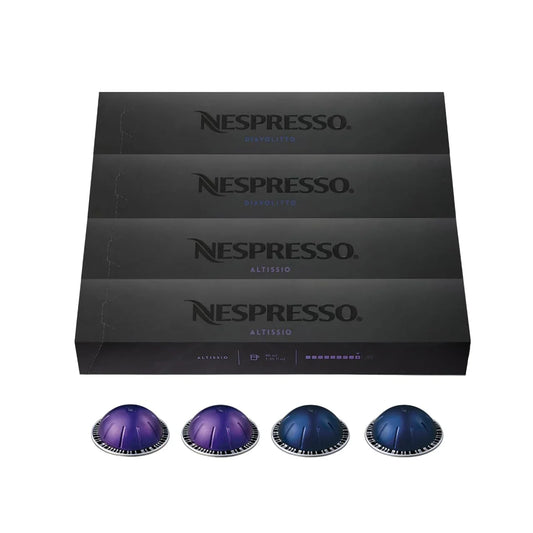 Capsules Vertuo, Espresso Bold Variety Pack, Medium and Dark Roast Espresso Coffee, 40-Count Espresso Pods, Brews 1.35Oz.