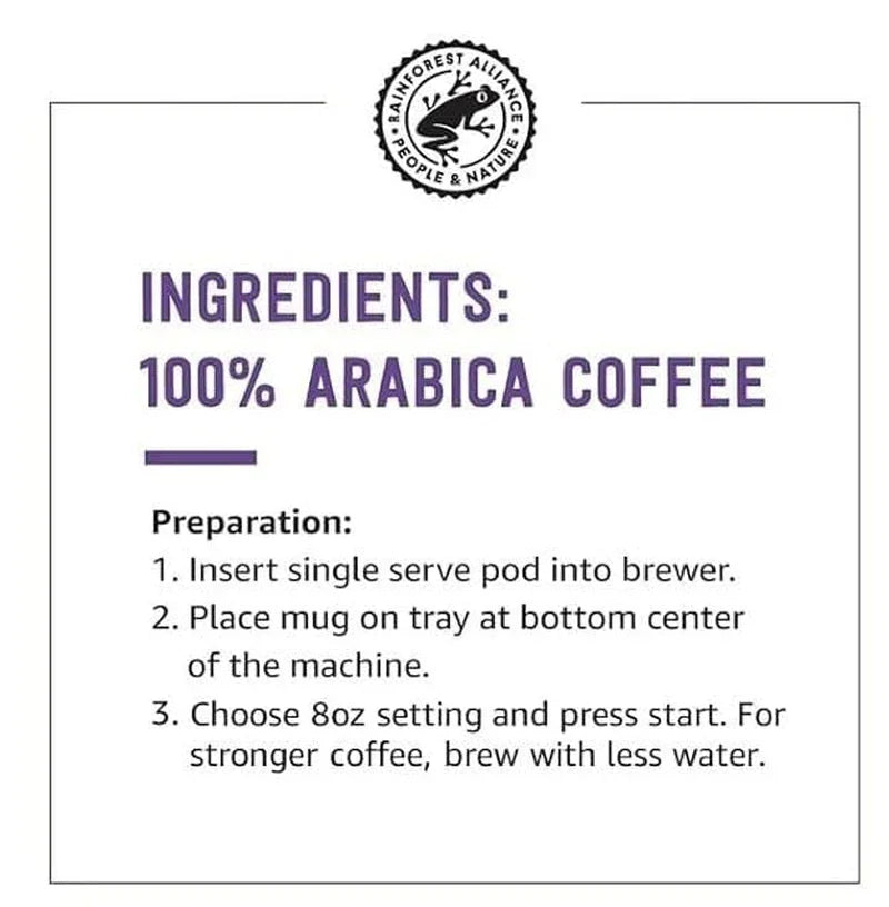 Dark Roast Coffee Pods, Compatible with Keurig 2.0 K-Cup Brewers 100 Count(Pack of 1)