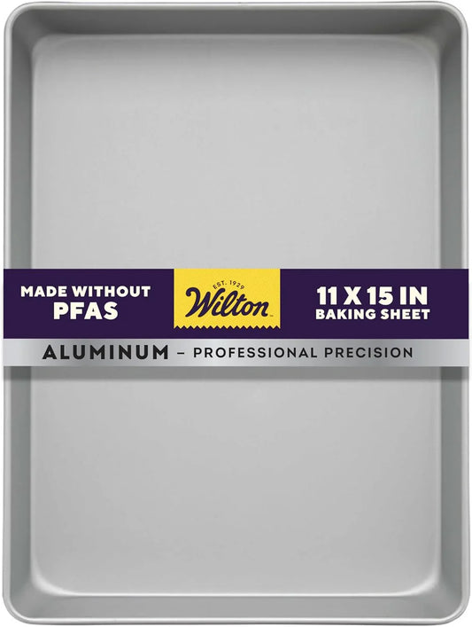11 X 15 Inch Aluminum Baking Sheet Pan, 2-Inch Deep Cake Pan, Even Heating, Rust-Resistant, Professional Quality, Packaging May Vary