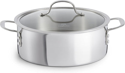 Tri-Ply Stainless Steel Cookware, Dutch Oven, 5-Quart