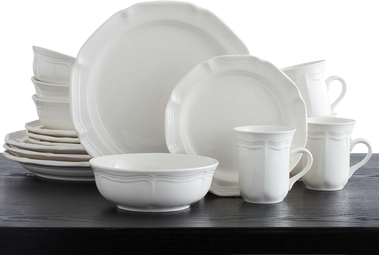French Countryside 16-Piece Dinnerware Set, Service for 4