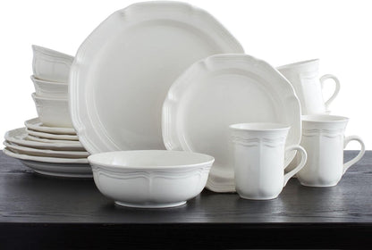 French Countryside 16-Piece Dinnerware Set, Service for 4