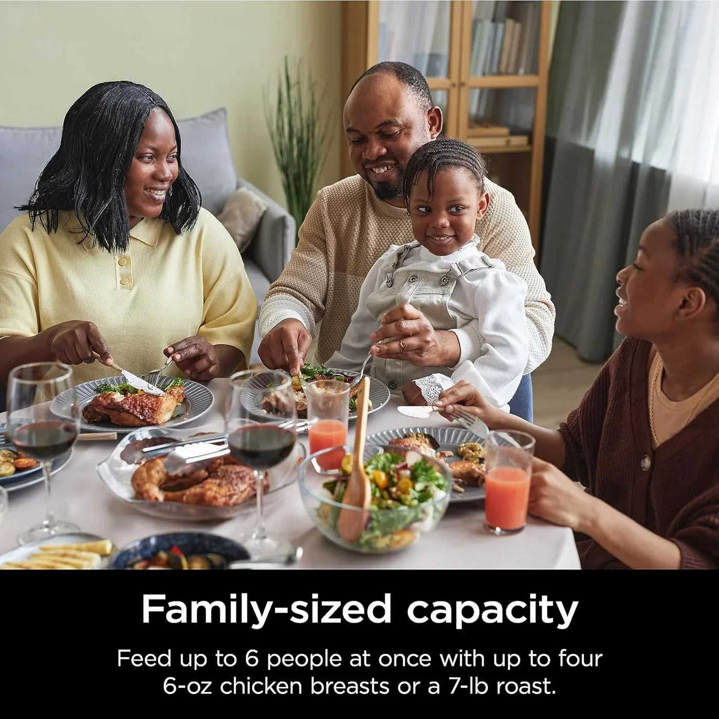MC1101 Foodi Everyday Possible Cooker Pro, 8-In-1 Versatility, One-Pot Faster Cooking Replaces 10 Tools, Family-Sized Capacity with Adjustable Temp Control, 6.5 Quarts, Midnight Blue