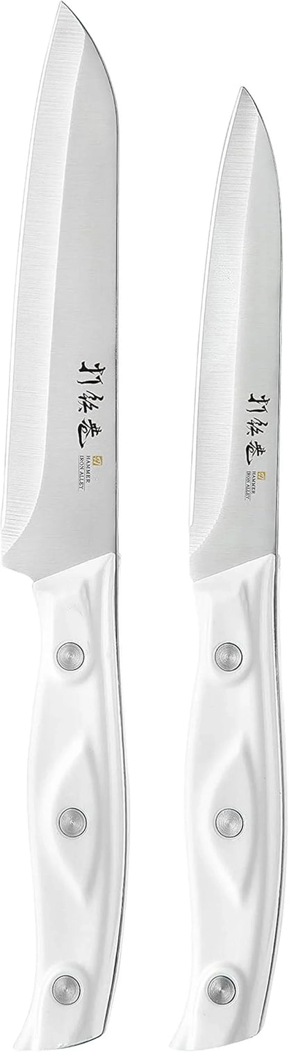 4PCS Paring Knife - 4/4.5 Inch Fruit and Vegetable Paring Knives - Ultra Sharp Kitchen Knife - Peeling Knives - German Stainless Steel-Abs Handle