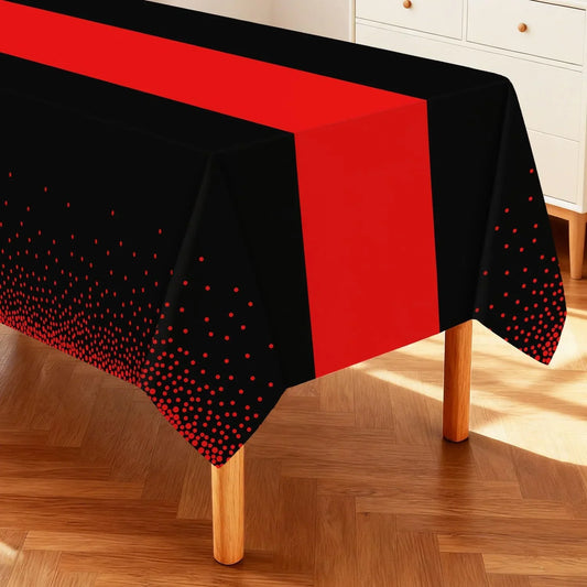 Waterproof Tablecloth Rectangular Reusable Table Cover for Indoor Outdoor Party Picnic Kitchen Washable Wipe Clean Happy Birthday Table Cloth,4Ft/84 X 60 Inch