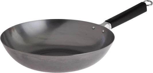 Professional Series 12-Inch Carbon Steel Stir Fry Pan with Phenolic Handle