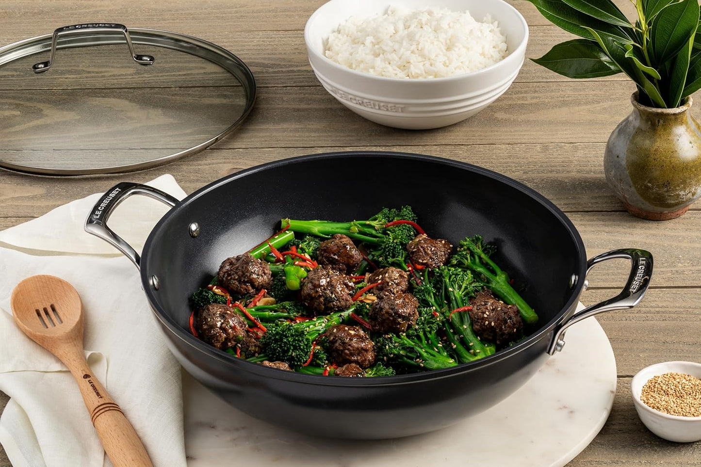 Essential Non-Stick Ceramic Wok, 6 1/3 Qt.