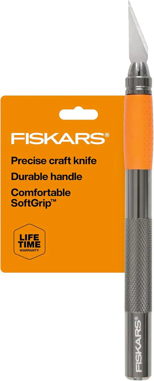 Detail Craft Knife, Cool Gifts for Brother, Included with Protective Cover, 8", Exacto Knife for Crafting, Orange